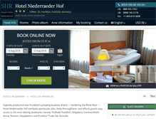 Tablet Screenshot of niederraederhofhotelfrankfurt.com